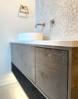 Floating bathroom vanities soft-close cabinets