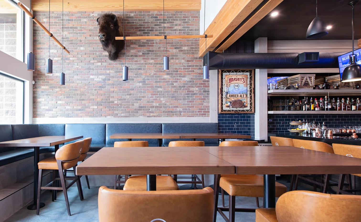 Restaurant design, cabinetry, and furniture
