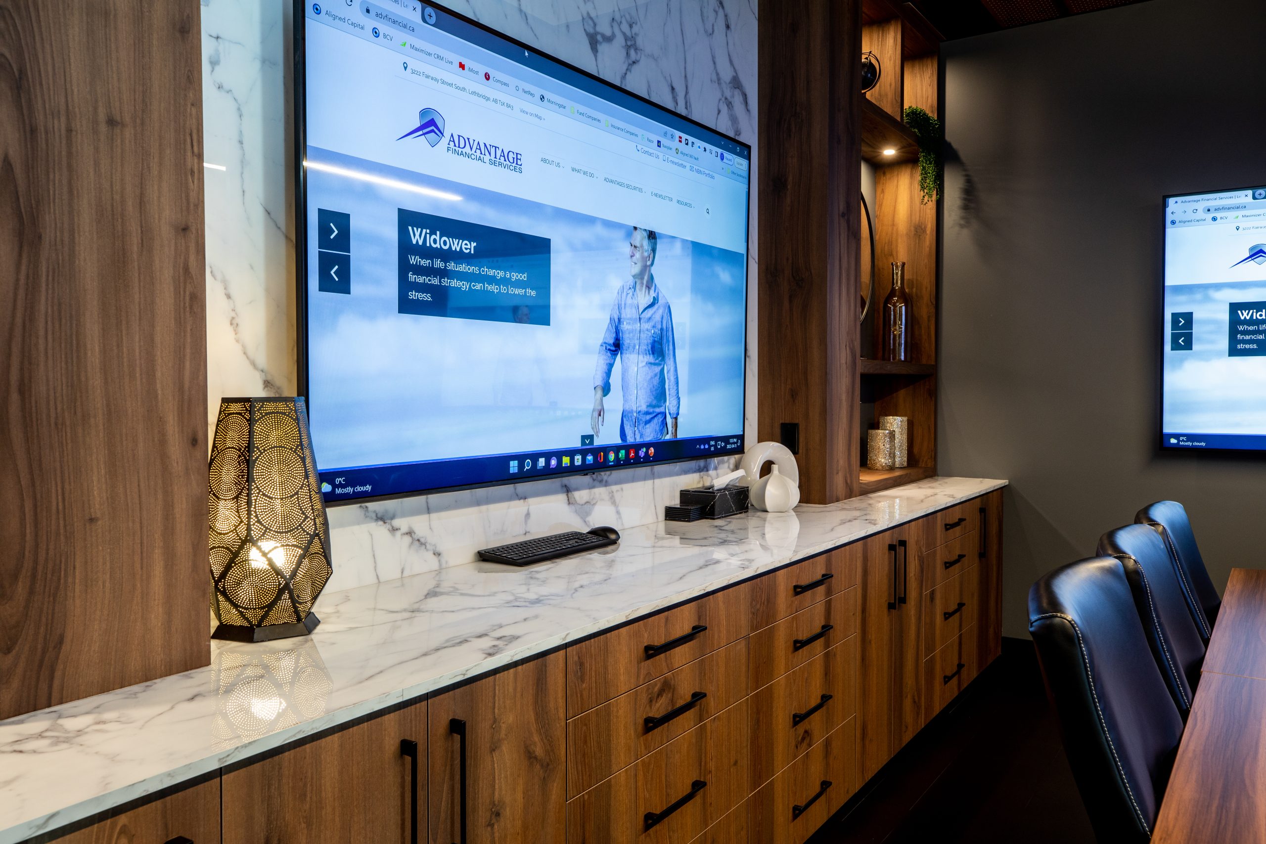 Premium custom cabinets for office spaces and board rooms with premium finishes