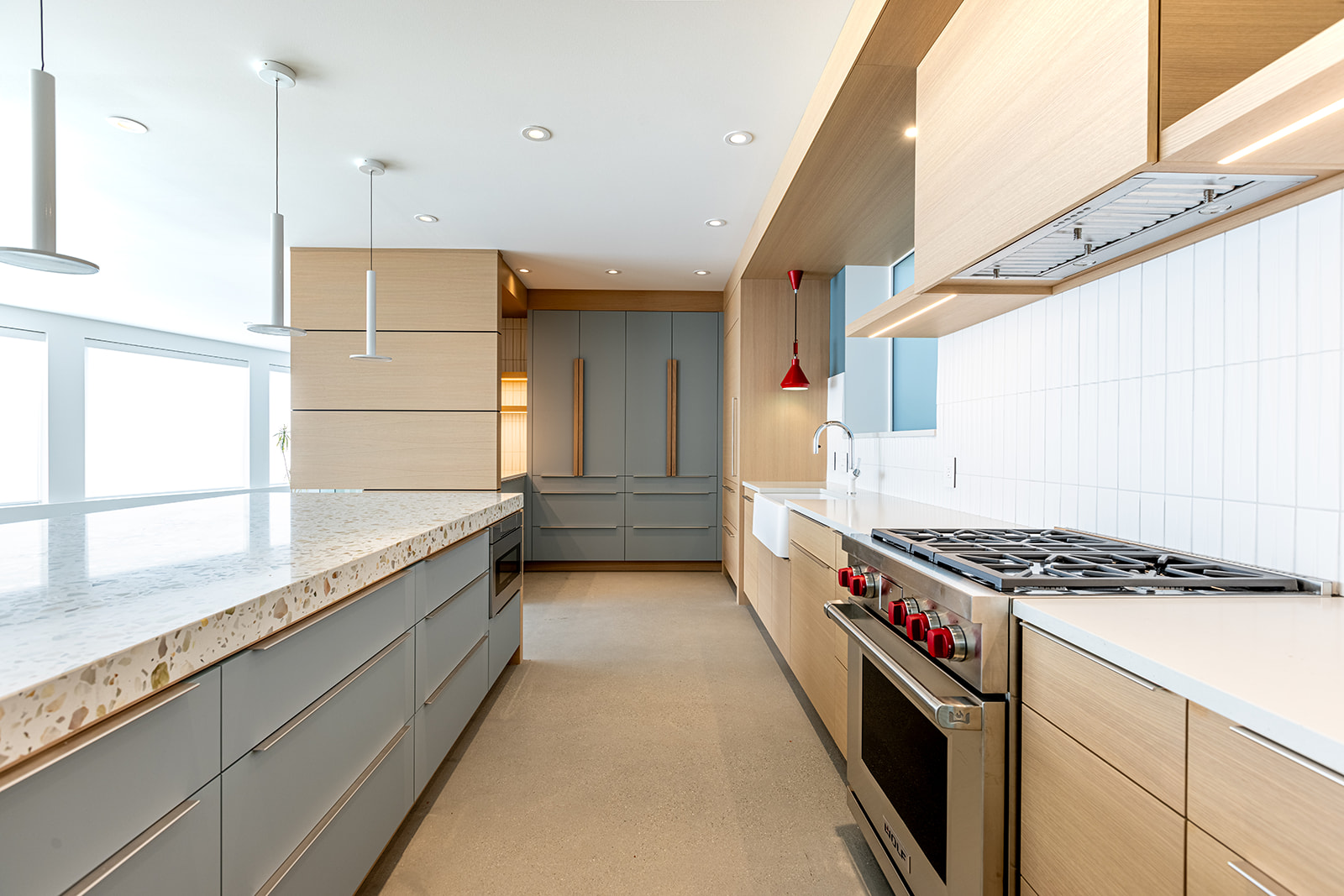 White Oak Kitchen cabinets Canmore