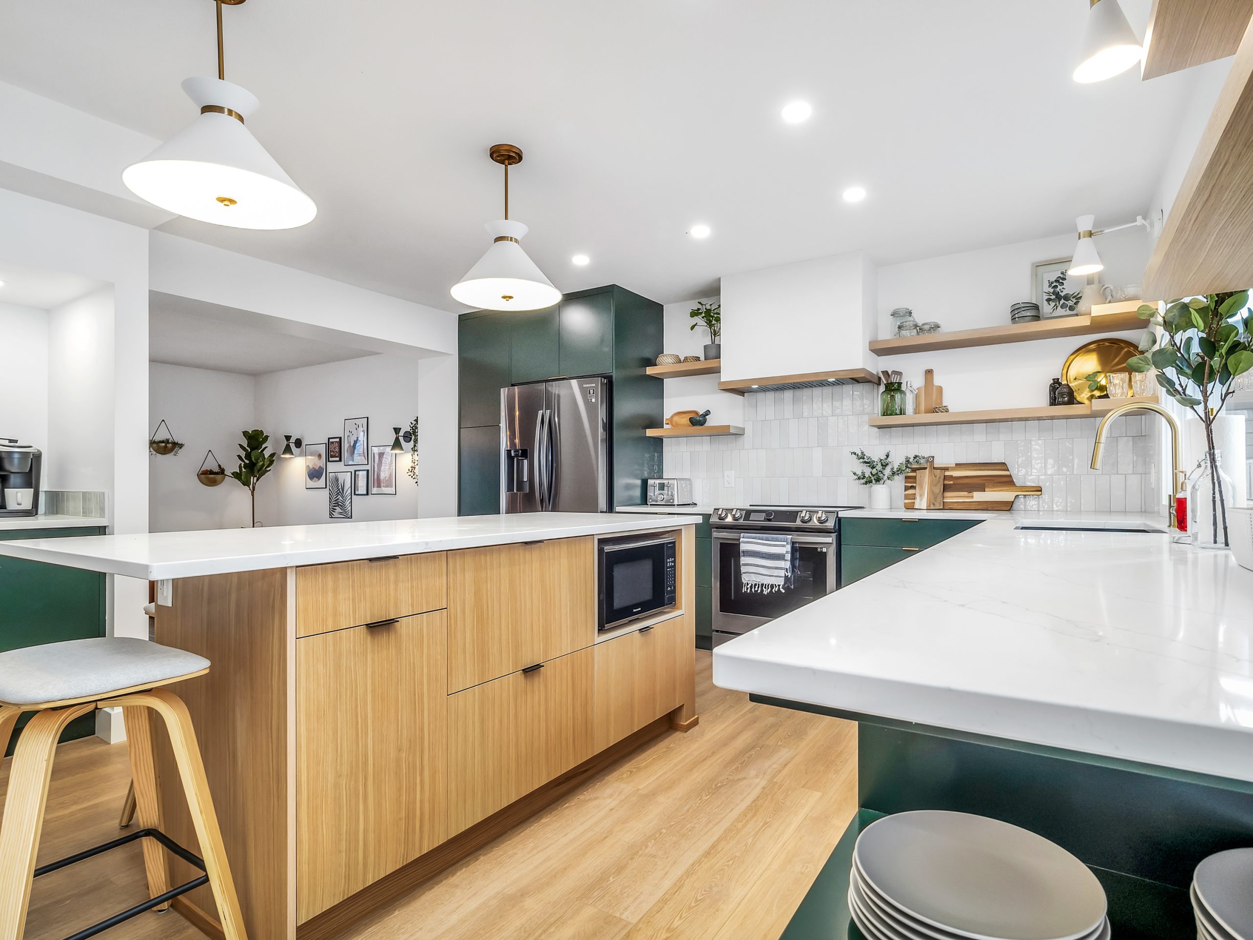 Kitchen remodel custom cabinets and storage solutions