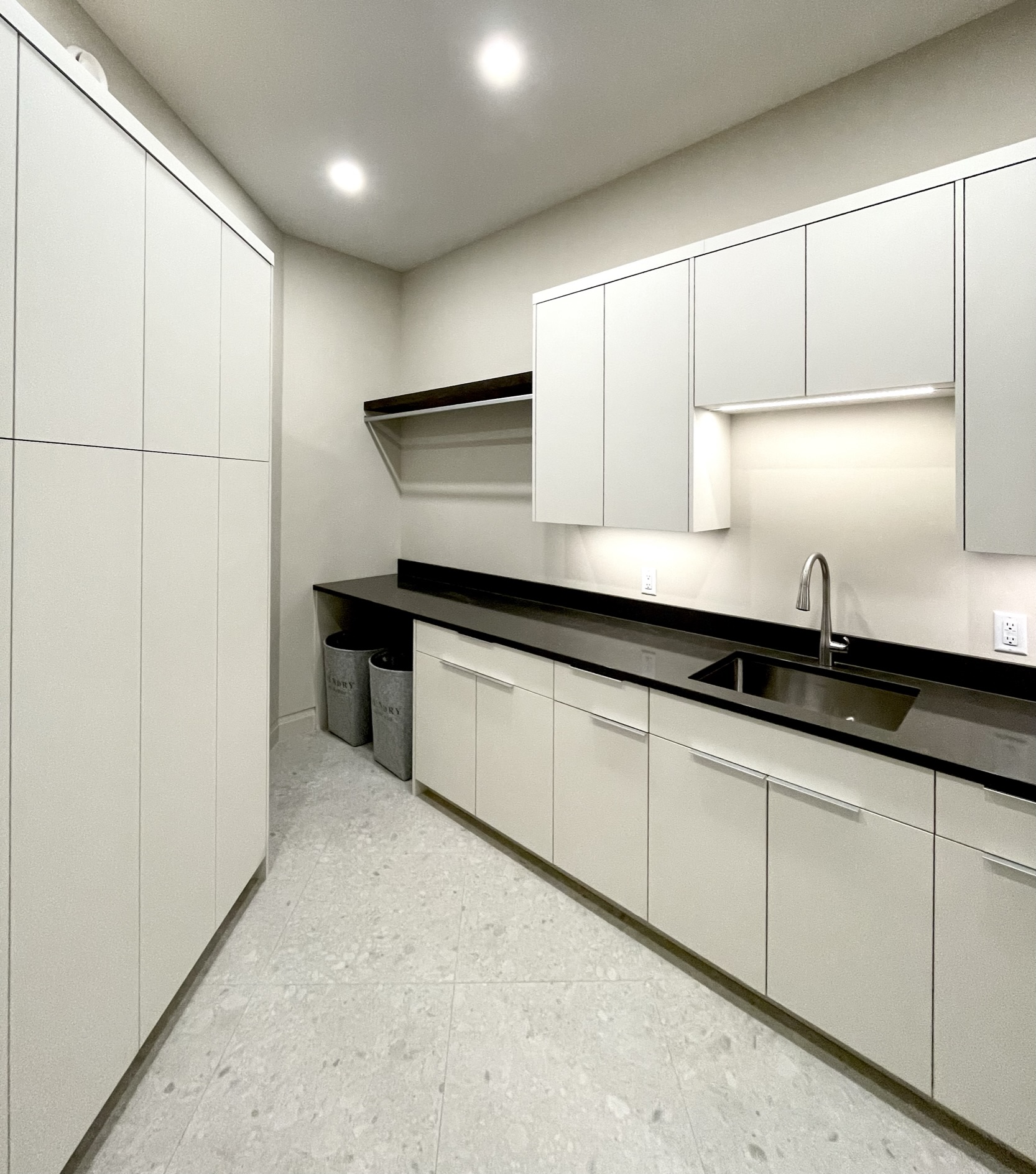 Custom laundry room cabinets